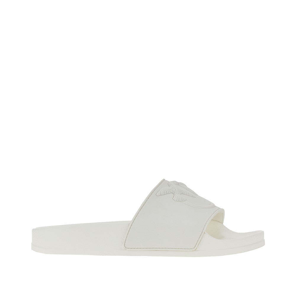 Pinko Love Birds Logo Rubber Slides